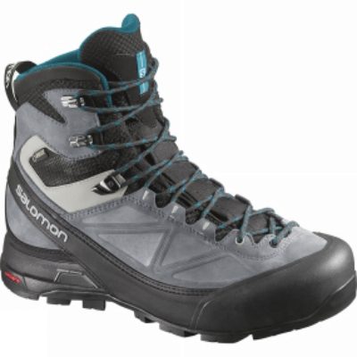 Salomon Womens X Alp MTN GTX Boot Black/Pearl Grey/Boss Blue